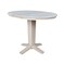 International Concepts 36 in. Solid Wood Round Extension Dining Table with 4 Counter Height Stools, Unfinished K-36RXT-23B-S6172-4 - alternate 2